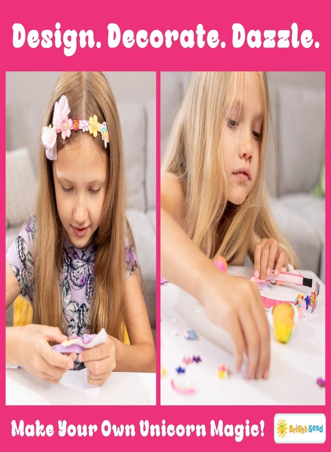 Bright Seed Headband Making Kit for Girls, Make Your Own Fashion Headband, Girl Accessories Ages 5-12, DIY Arts & Crafts, DIY Hair Accessories Set, Birthday Gifts for Girls 5 6 7+ Years Old, Gift Ideas Unicorn - Image 4